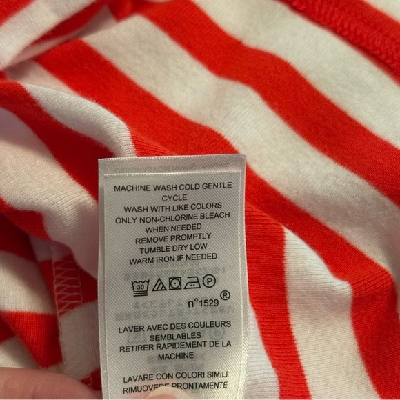 Lauren Ralph Lauren Womens Size 1X XL Red White Blue Stripe Boat Neck Top Preppy - Picture 6 of 10